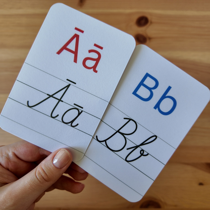 Rakstīto alfabēta burtu kartītes